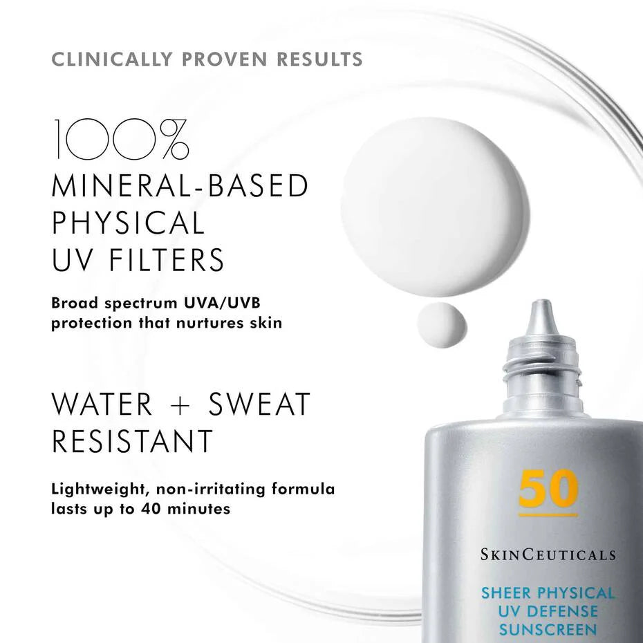 SkinCeuticals Sheer Physical UV Defense SPF 50 - Geria Dermatology