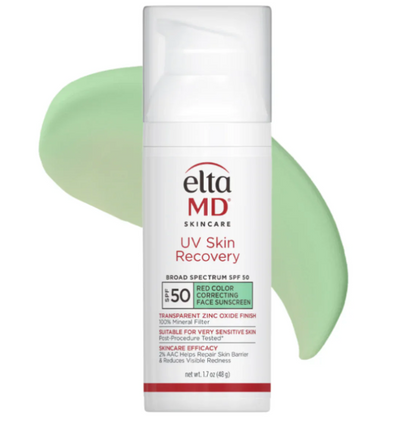 EltaMD UV Skin Recovery Red Color Correcting Green Tint SPF 50